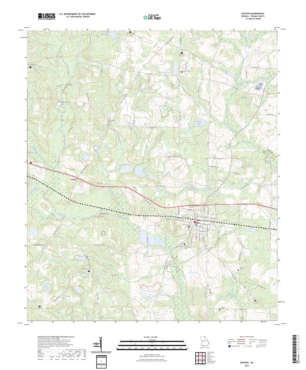 Boston, GA — USGS 7.5-minute topo (2024)