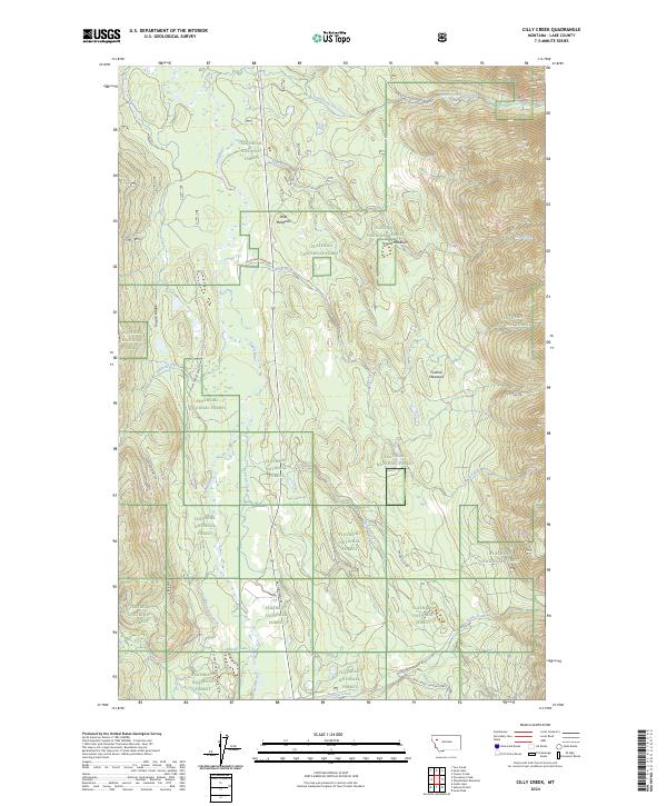 Cilly Creek, MT — USGS 7.5-minute topo (2024)