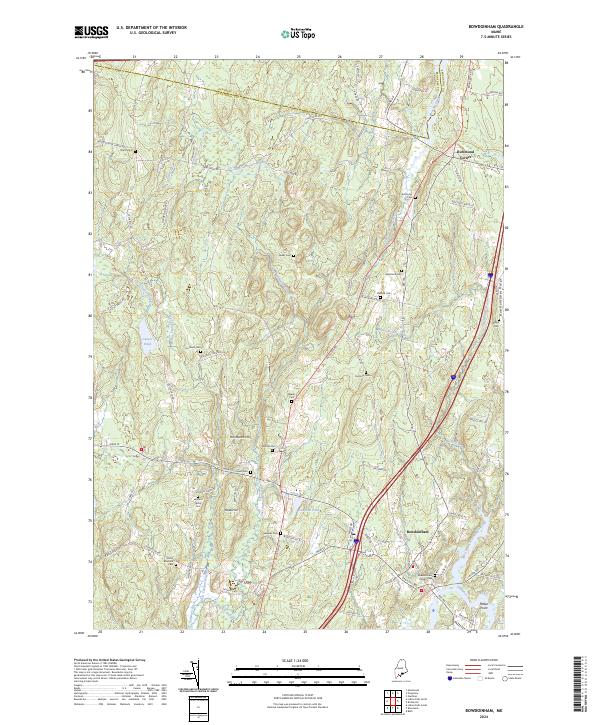 Bowdoinham, ME — USGS 7.5-minute topo (2024)