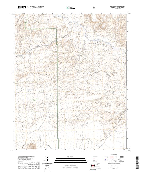 Carbon Springs, NM — USGS 7.5-minute topo (2023)