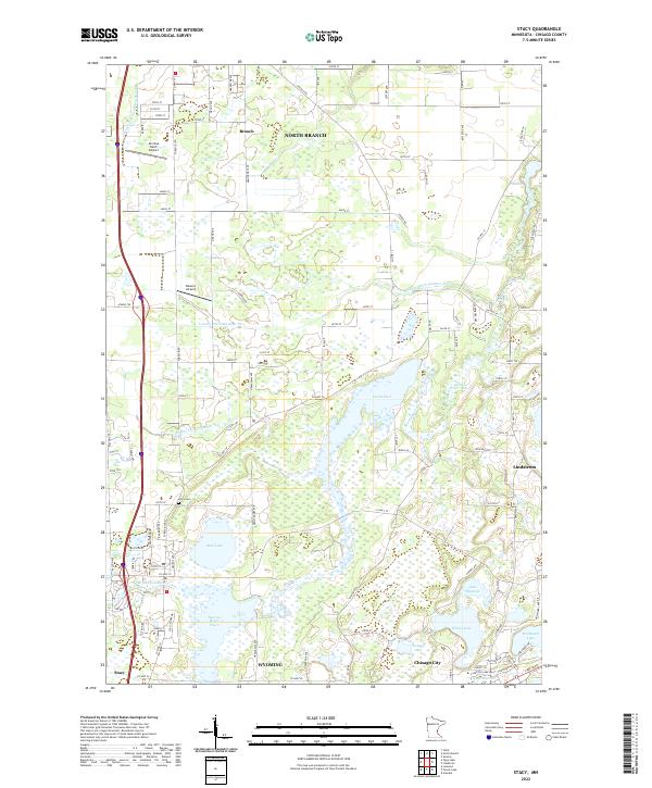 Stacy, MN — USGS 7.5-minute topo (2022)