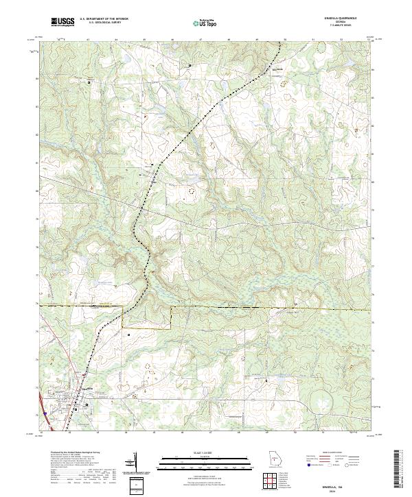 Unadilla, GA — USGS 7.5-minute topo (2024)
