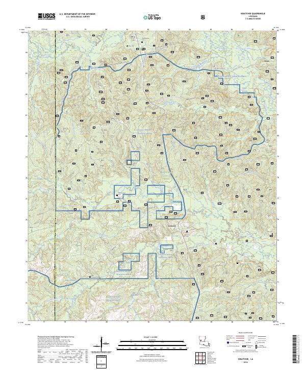 Kisatchie, LA — USGS 7.5-minute topo (2024)