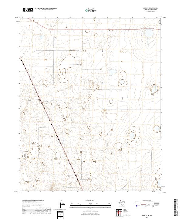Hartley SE, TX — USGS 7.5-minute topo (2022)