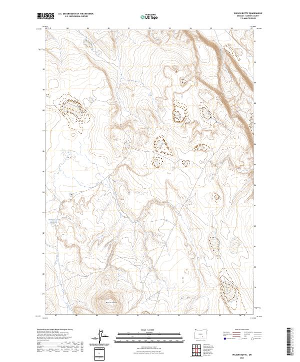 Wilson Butte, OR — USGS 7.5-minute topo (2023)