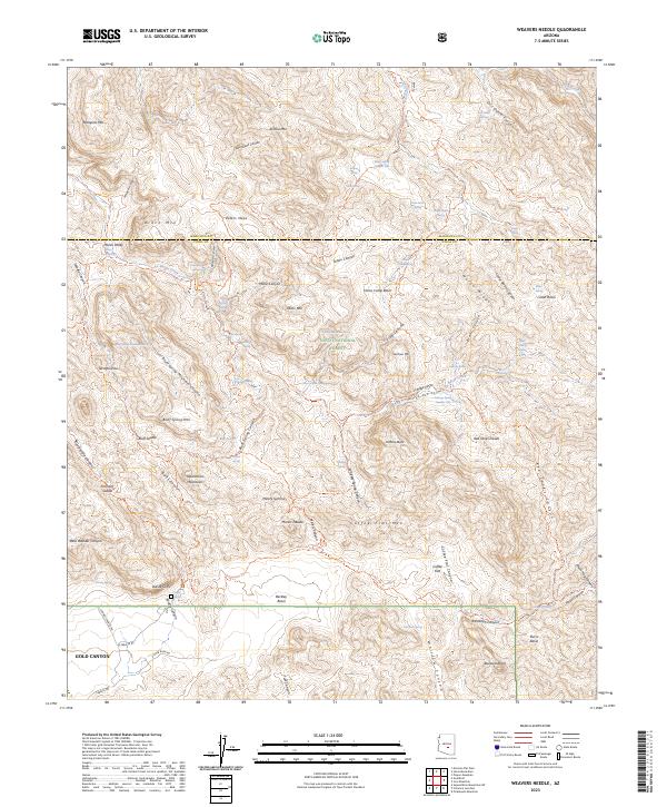 Weavers Needle, AZ — USGS 7.5-minute topo (2023)