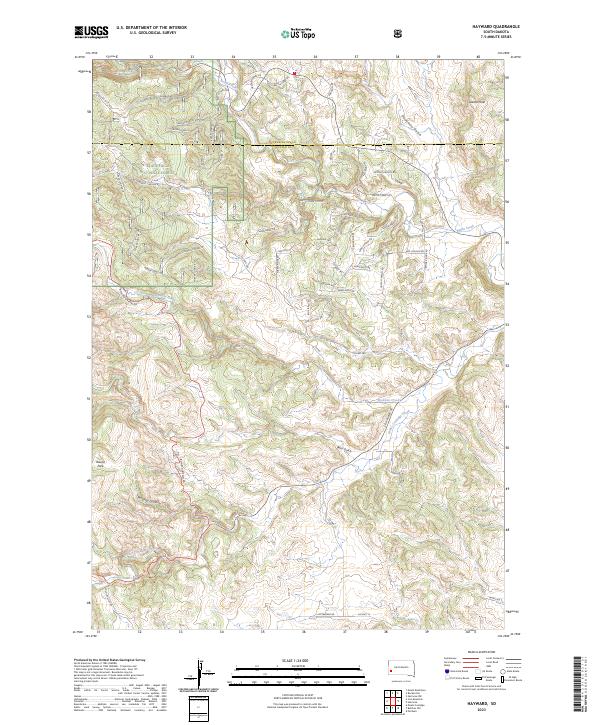 Hayward, SD — USGS 7.5-minute topo (2023)