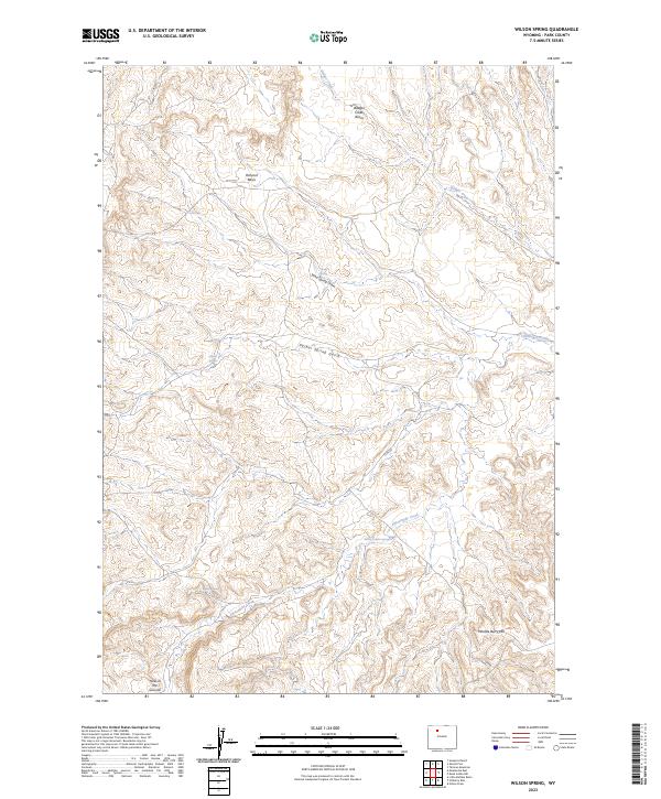 Wilson Spring, WY — USGS 7.5-minute topo (2023)