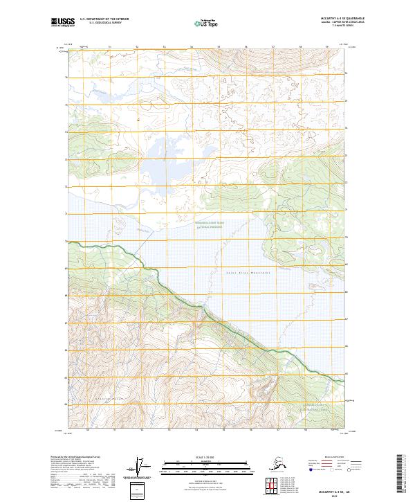 McCarthy A-3 SE, AK — USGS 7.5-minute topo (2023)