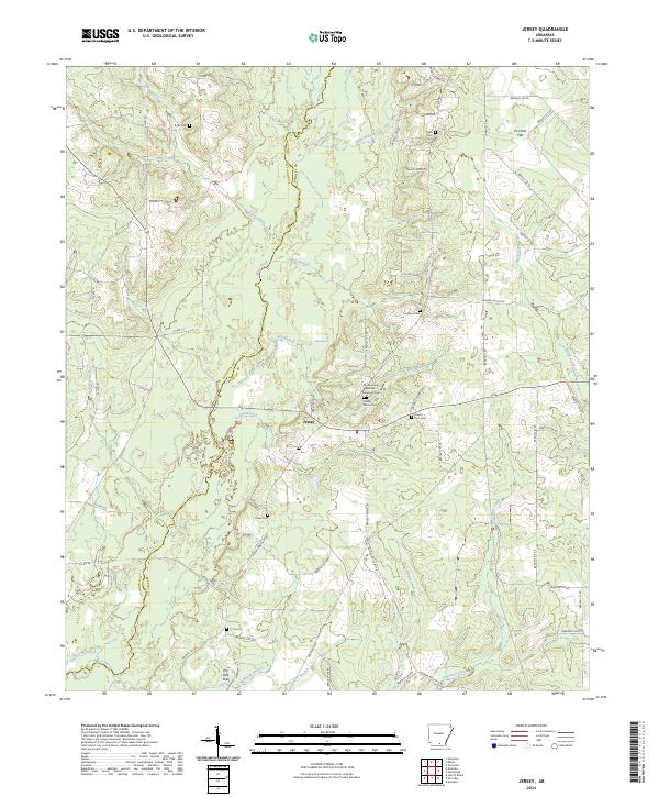 Jersey, AR — USGS 7.5-minute topo (2024)