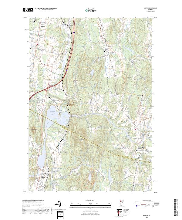 Milton, VT — USGS 7.5-minute topo (2024)