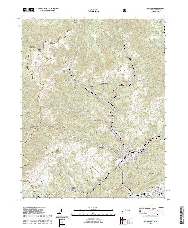 Appalachia, VA-KY — USGS 7.5-minute topo (2022)