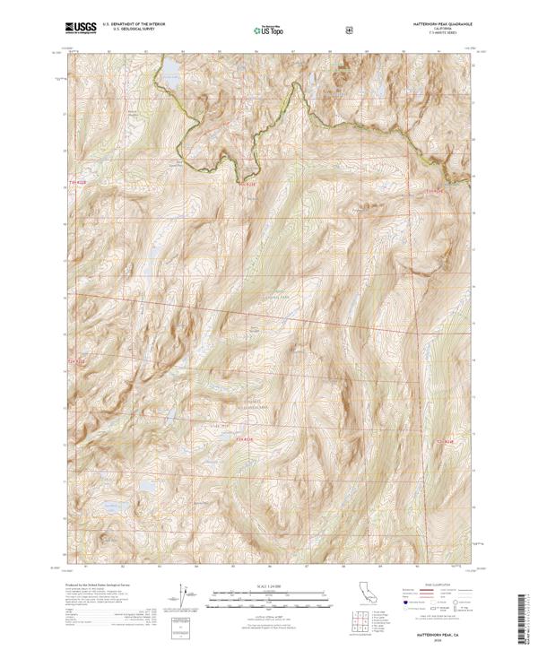 Matterhorn Peak, CA — USGS 7.5-minute topo (2026)