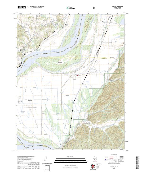 McClure, IL-MO — USGS 7.5-minute topo (2024)