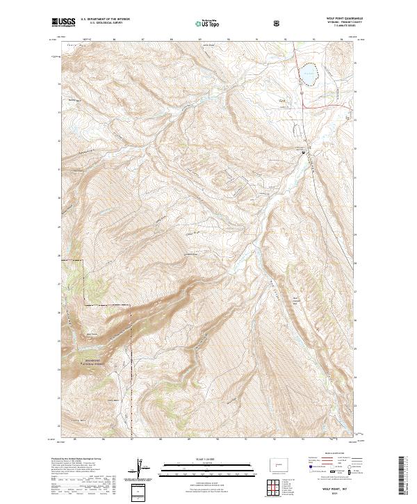 Wolf Point, WY — USGS 7.5-minute topo (2021)