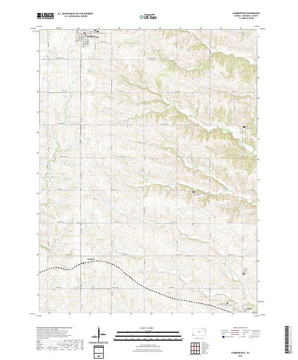 Summerfield, KS — USGS 7.5-minute topo (2022)