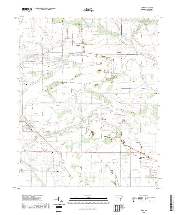 Moro, AR — USGS 7.5-minute topo (2024)