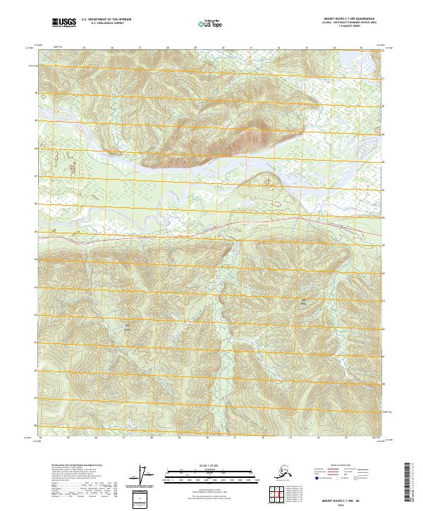 Mount Hayes C-1 NW, AK — USGS 7.5-minute topo (2024)