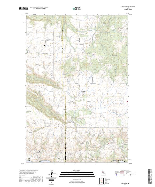 Southwick, ID — USGS 7.5-minute topo (2024)