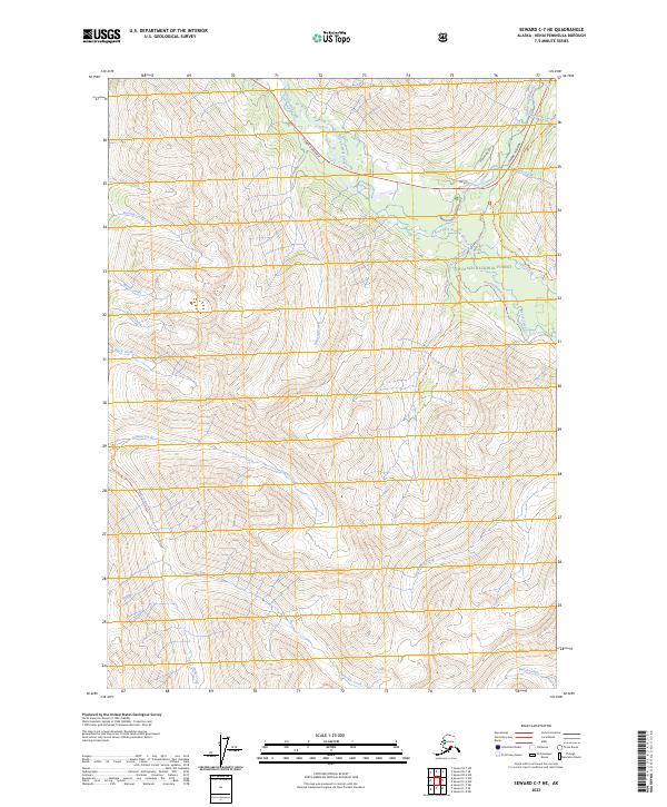 Seward C-7 NE, AK — USGS 7.5-minute topo (2023)