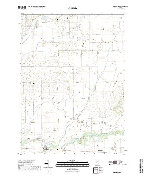 Garden Prairie, IL — USGS 7.5-minute topo (2024)