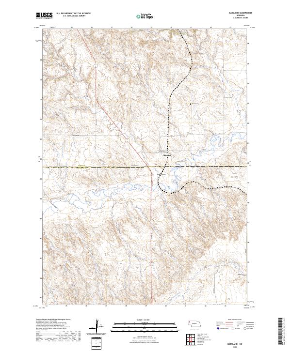 Marsland, NE — USGS 7.5-minute topo (2023)