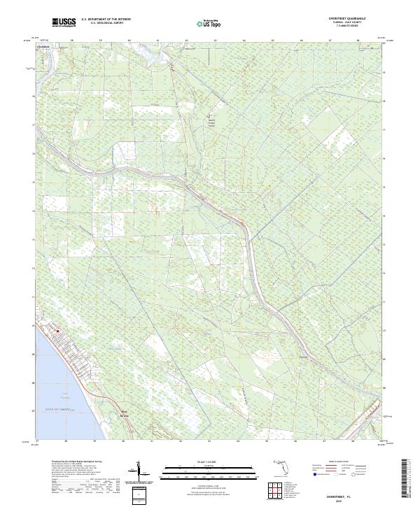 Overstreet, FL — USGS 7.5-minute topo (2025)