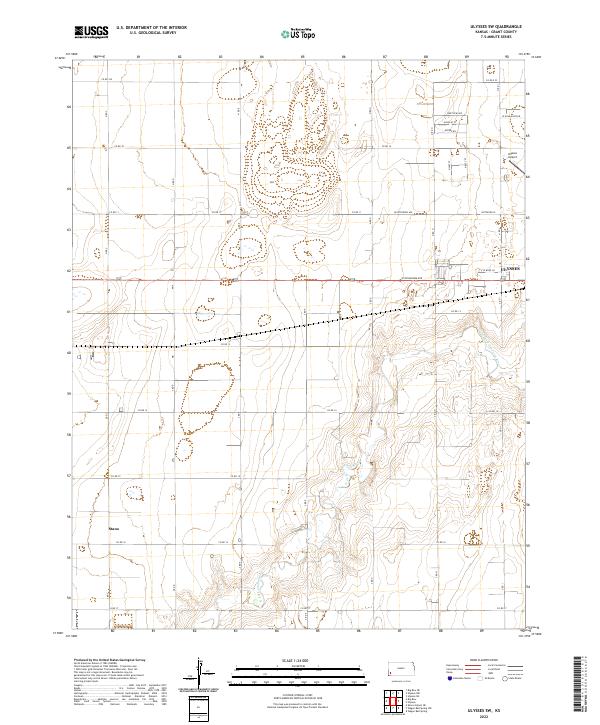 Ulysses SW, KS — USGS 7.5-minute topo (2022)