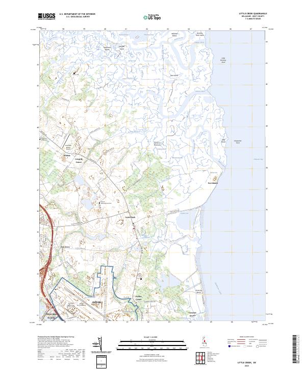 Little Creek, DE — USGS 7.5-minute topo (2023)