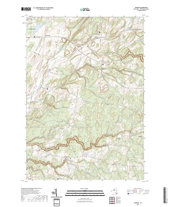 Rodman, NY — USGS 7.5-minute topo (2023)