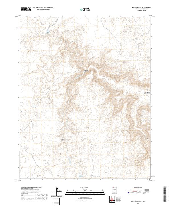 Robinson Canyon, AZ — USGS 7.5-minute topo (2021)