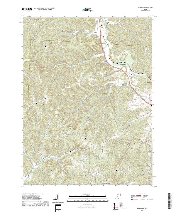 Rockbridge, OH — USGS 7.5-minute topo (2023)