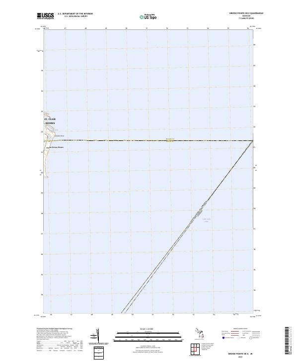 Grosse Pointe OE E, MI — USGS 7.5-minute topo (2023)