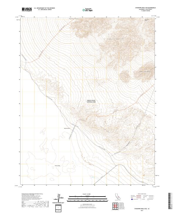 Stovepipe Wells NE, CA — USGS 7.5-minute topo (2021)