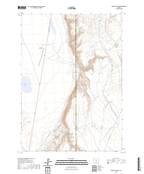 Venator Canyon, OR — USGS 7.5-minute topo (2023)