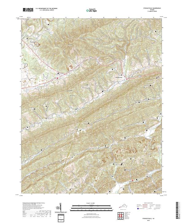 Stickleyville, VA — USGS 7.5-minute topo (2022)