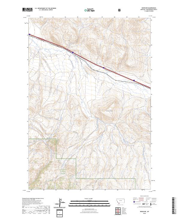 Snowline, MT — USGS 7.5-minute topo (2024)