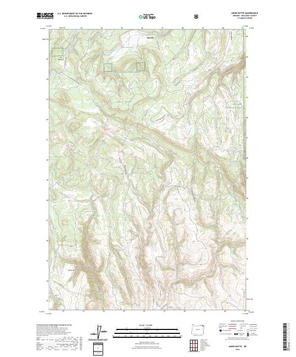 Akers Butte, OR — USGS 7.5-minute topo (2024)