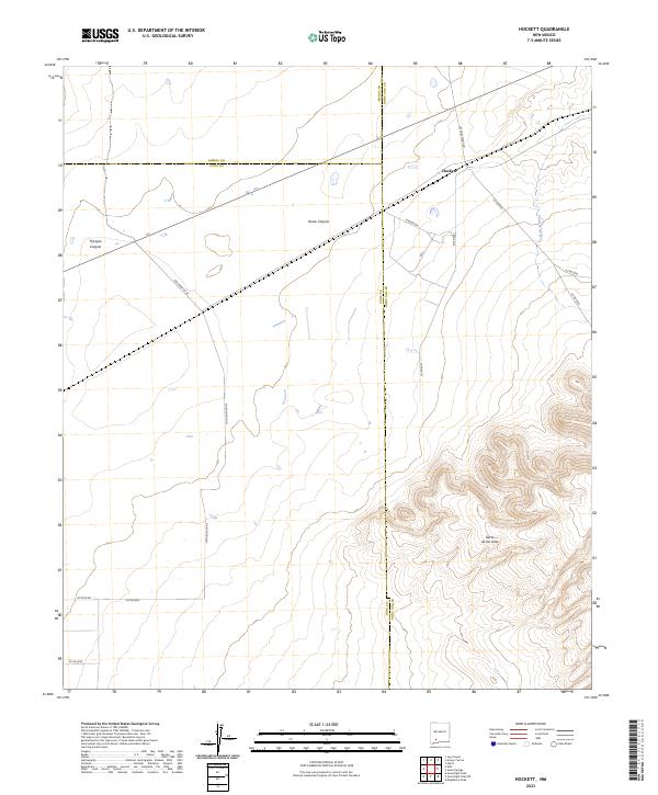 Hockett, NM — USGS 7.5-minute topo (2023)