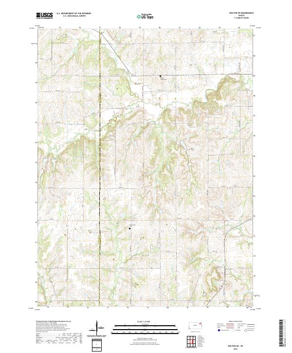 Holton SE, KS — USGS 7.5-minute topo (2022)