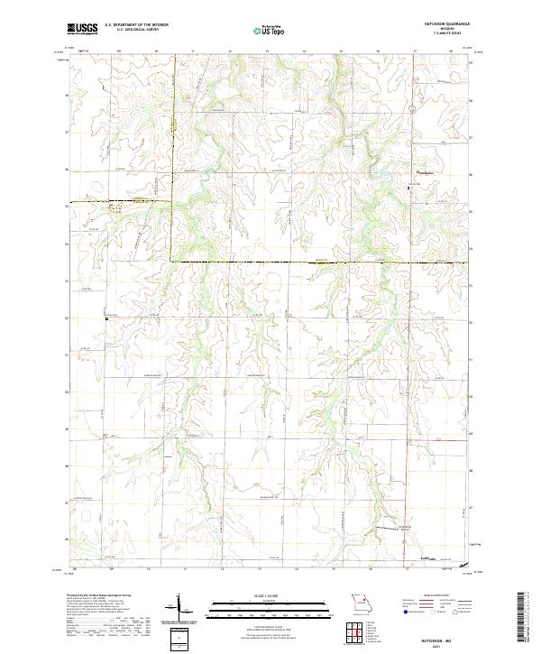 Hutchison, MO — USGS 7.5-minute topo (2021)