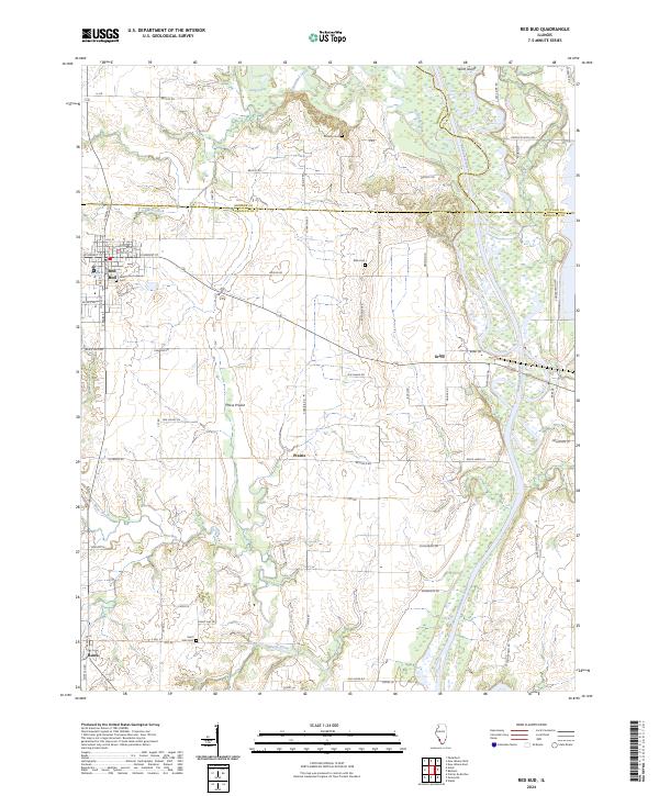 Red Bud, IL — USGS 7.5-minute topo (2024)