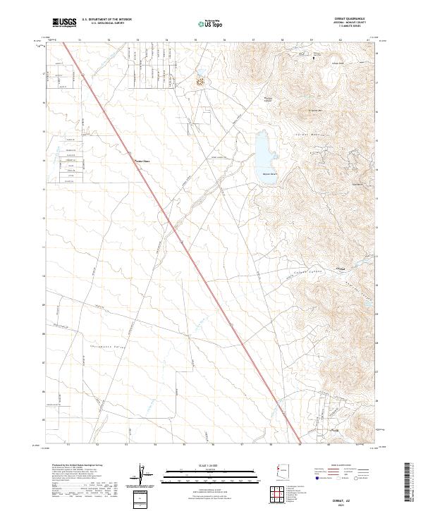 Cerbat, AZ — USGS 7.5-minute topo (2021)