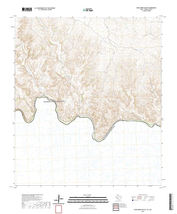 Cook Creek South, TX,COA, US — USGS 7.5-minute topo (2022)