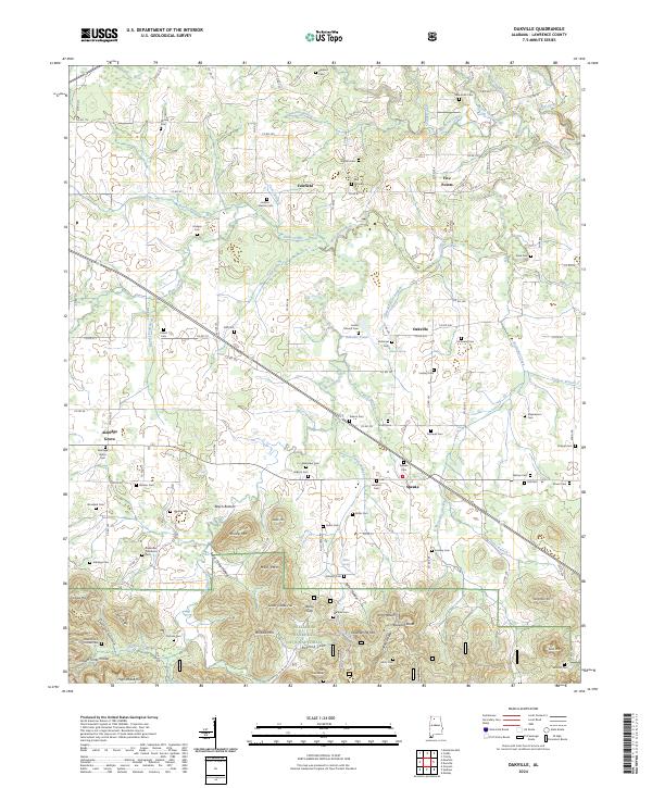 Oakville, AL — USGS 7.5-minute topo (2024)