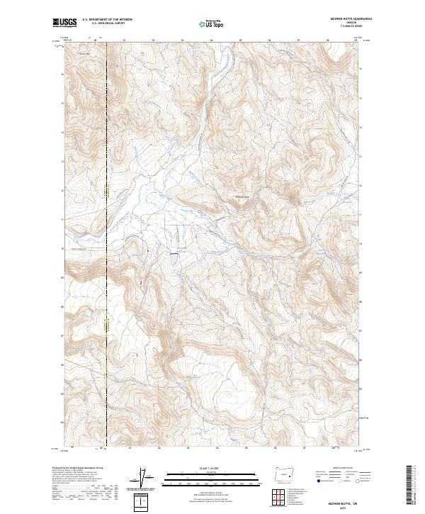 McEwen Butte, OR — USGS 7.5-minute topo (2023)