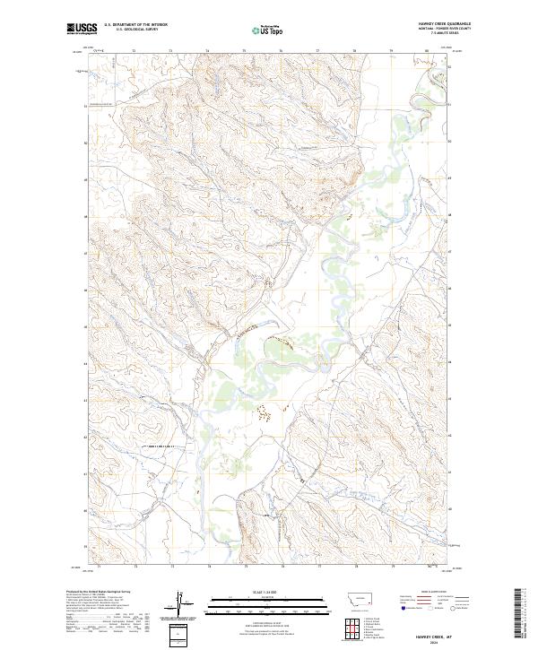 Hawkey Creek, MT — USGS 7.5-minute topo (2024)