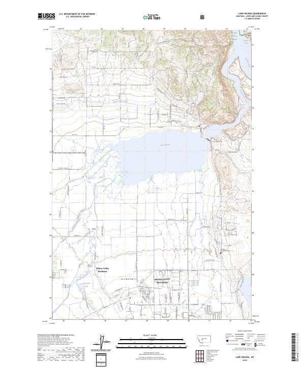 Lake Helena, MT — USGS 7.5-minute topo (2024)