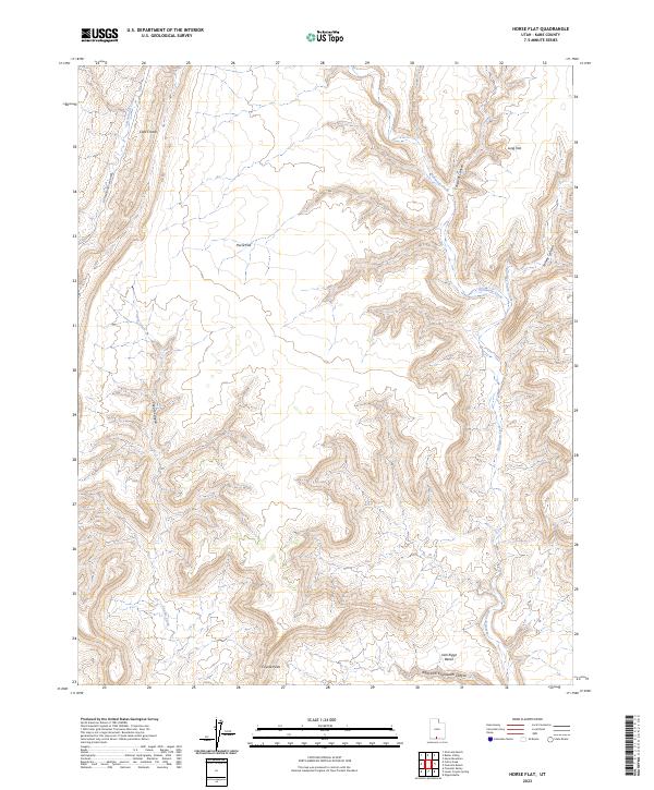 Horse Flat, UT — USGS 7.5-minute topo (2023)