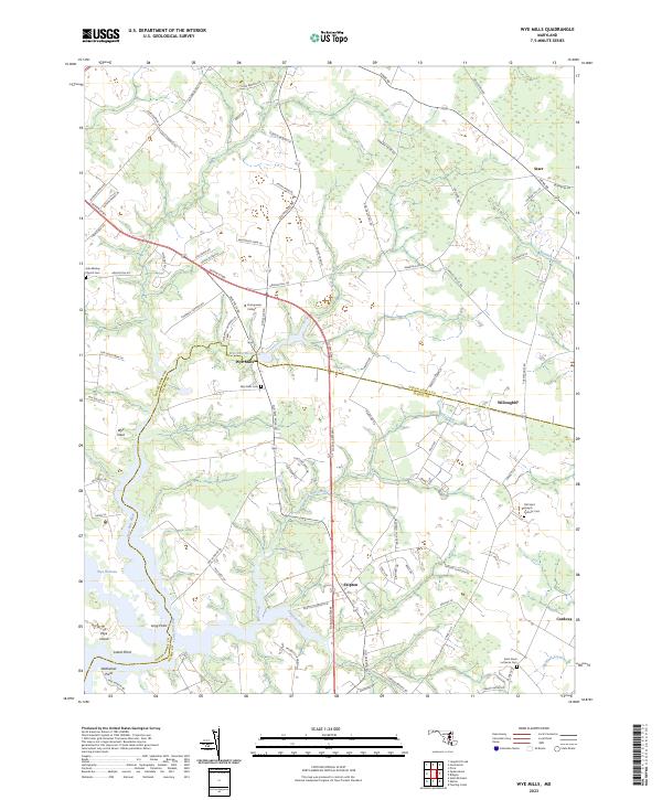 Wye Mills, MD — USGS 7.5-minute topo (2023)